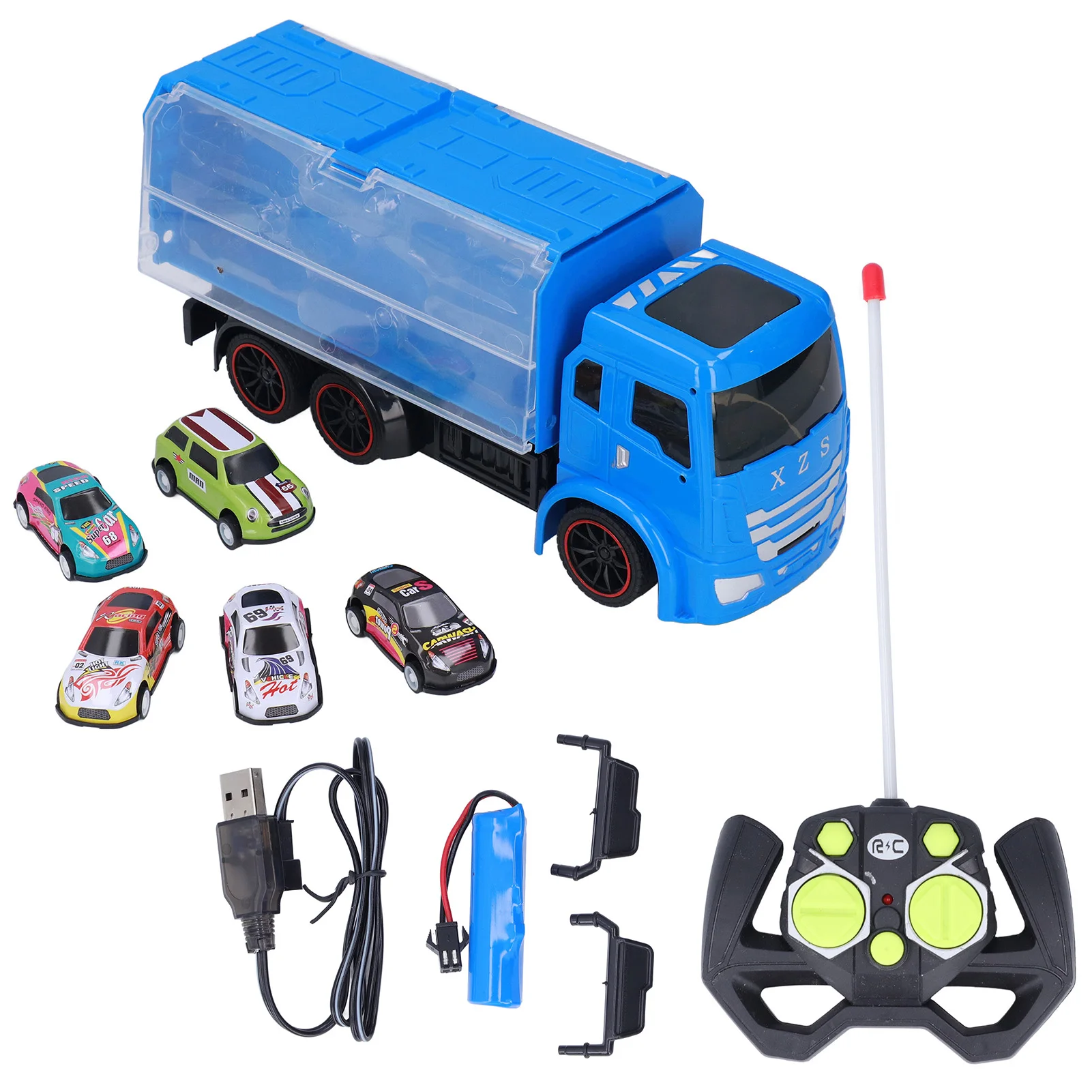 1:14 RC Truck Toy Double Sided Storage Truck Remote Control Transport Truck With 5 Cars Model For Kids Gift
1:14 RC Truck Toy Double Sided Storage Truck Remote Control Transport Truck With 5 Cars Model For Kids Gift