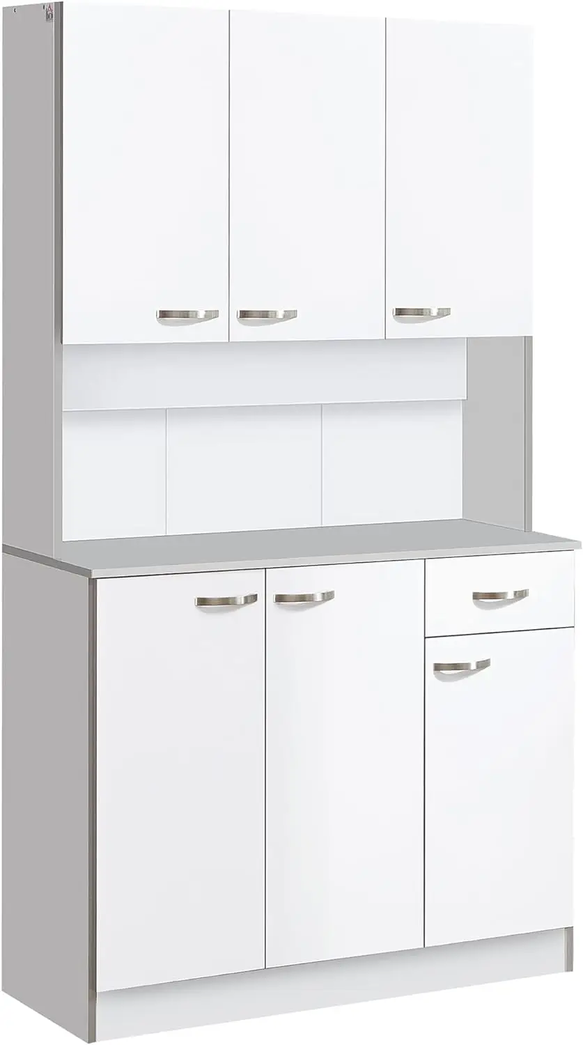 71" Freestanding Buffet with Hutch,Kitchen Storage Cabinets, Pantry with 6 Doors,3 Adjustable Shelves and Drawer for Living Room
71" Freestanding Buffet with Hutch,Kitchen Storage Cabinets, Pantry with 6 Doors,3 Adjustable Shelves and Drawer for Living Room