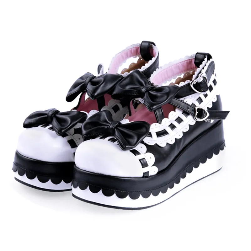 Maid Dress Lolita Platform Women's Single Shoes Princess Kawaii Bow Knot Female High Heels Spring Summer Pink Whitw Girls Shoes
Maid Dress Lolita Platform Women's Single Shoes Princess Kawaii Bow Knot Female High Heels Spring Summer Pink Whitw Girls Shoes
