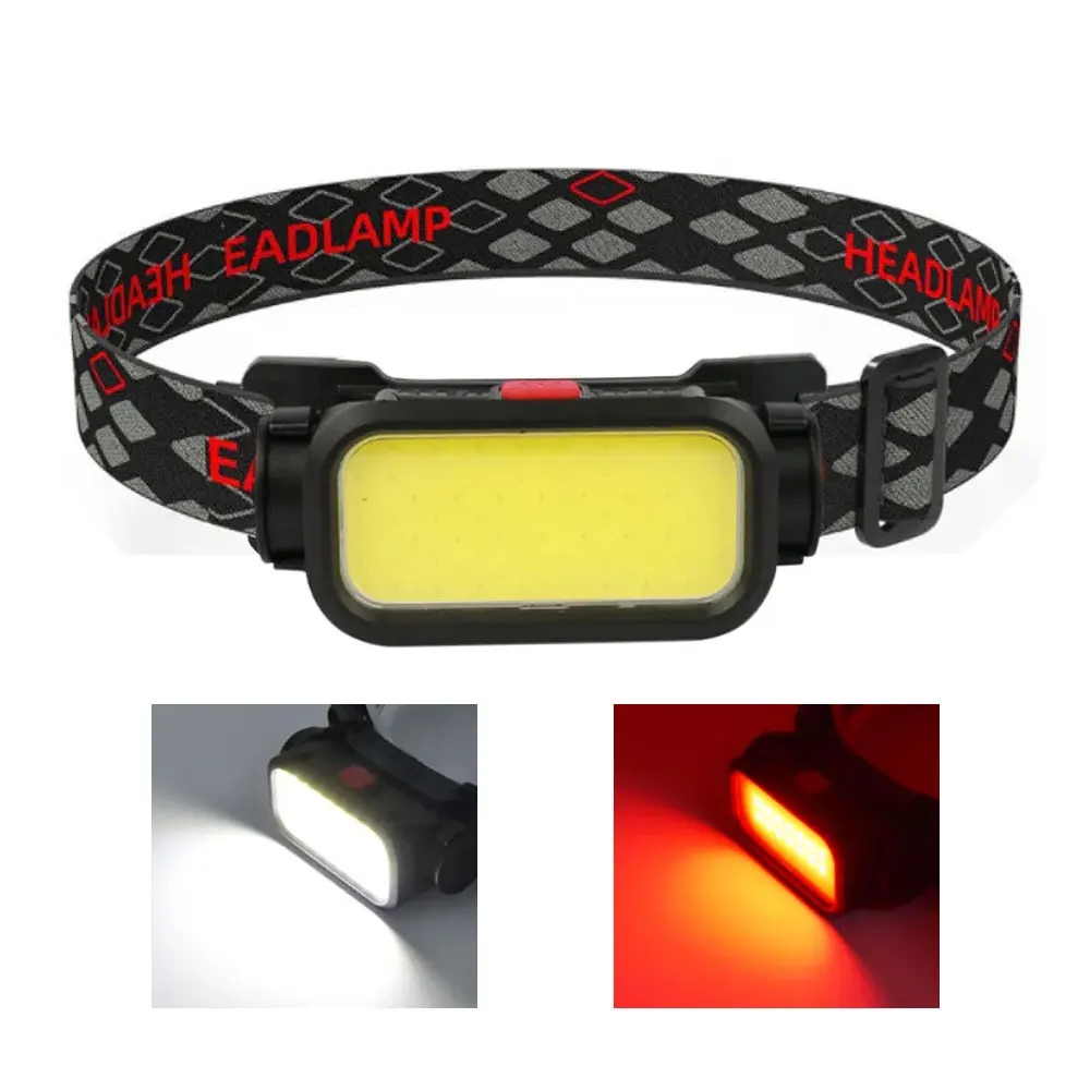 Portable Powerful White red LED Headlamp COB Type C USB Rechargeable Headlight Built-in Battery Waterproof Head Torch Head Lamp
Portable Powerful White red LED Headlamp COB Type C USB Rechargeable Headlight Built-in Battery Waterproof Head Torch Head Lamp