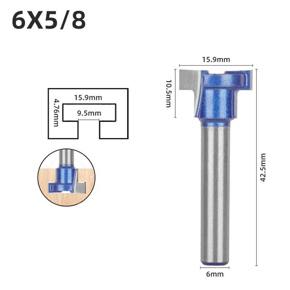 1pc T-shaped Lock Hole Cutter 6mm Shank Alloy Screw Hole Milling Cutter Engraving Machine Slotting Tool 7/16 5/8
1pc T-shaped Lock Hole Cutter 6mm Shank Alloy Screw Hole Milling Cutter Engraving Machine Slotting Tool 7/16 5/8