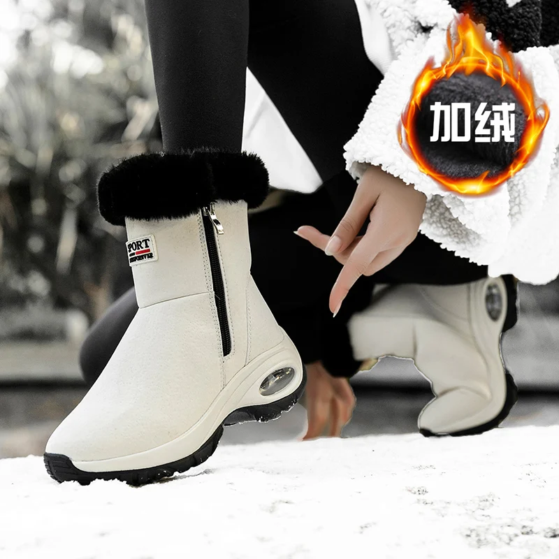Women's White Boots Winter Plush Snow Boots Outdoor Anti Slip Hiking Shoe Women's Warm Waterproof Boots Fashion Plush Snow Shoes
Women's White Boots Winter Plush Snow Boots Outdoor Anti Slip Hiking Shoe Women's Warm Waterproof Boots Fashion Plush Snow Shoes