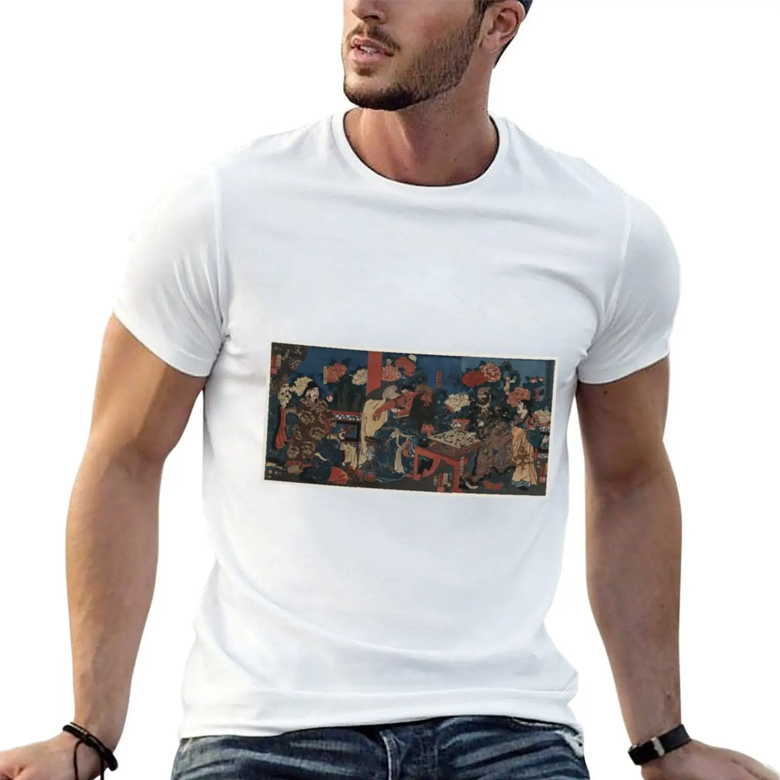 Kuniyoshi Utagawa - Dr Huatuo Attending to Warrior Guanyu - 1853 - Woodcut T-shirt oversizeds oversized t shirt men
Kuniyoshi Utagawa - Dr Huatuo Attending to Warrior Guanyu - 1853 - Woodcut T-shirt oversizeds oversized t shirt men