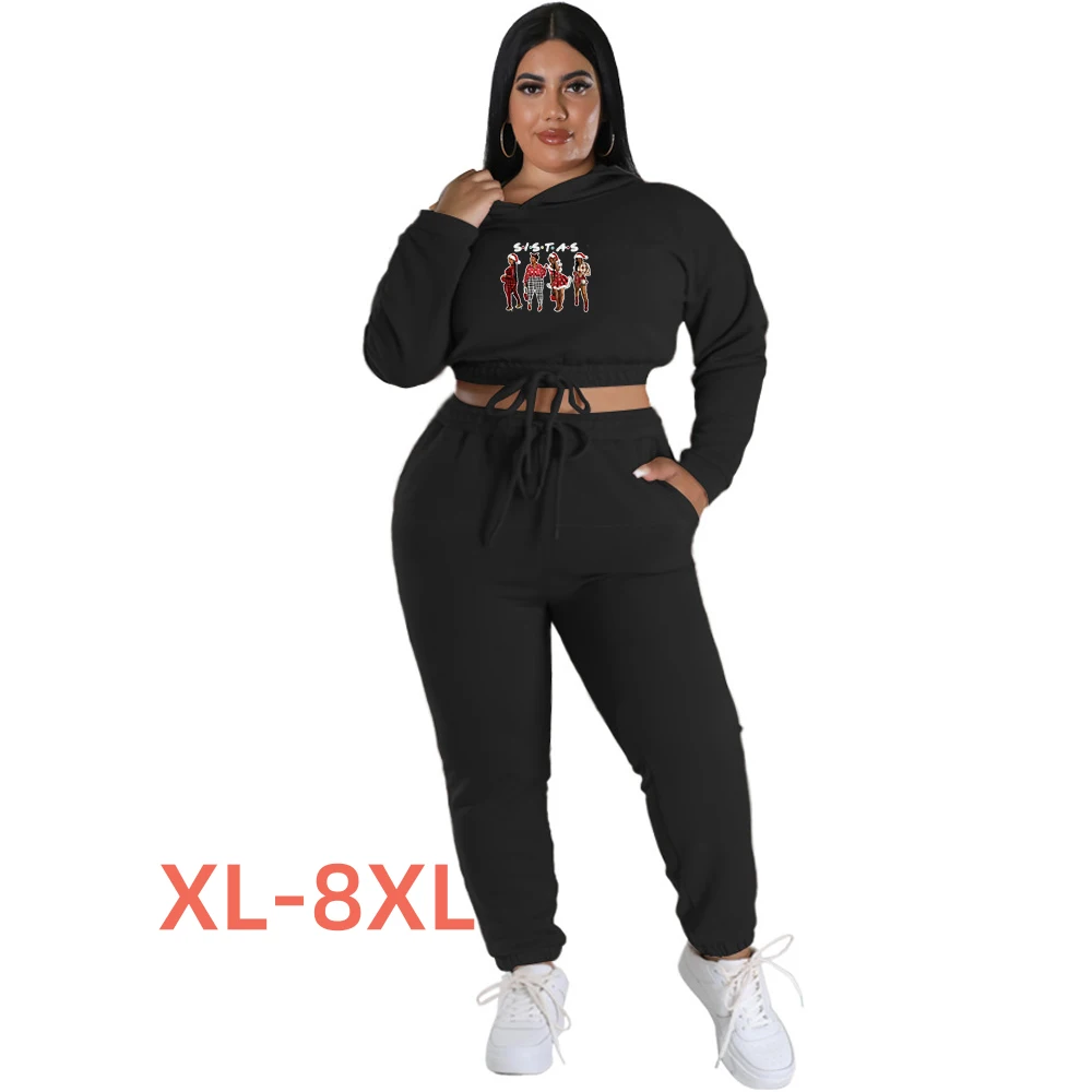 Plus Size 4xl 5xl 6xl 7xl 8xl Suits Women Two Piece Set Girls Sisters Print Women Clothes Conjuntos Deportivos Para Mujer
Plus Size 4xl 5xl 6xl 7xl 8xl Suits Women Two Piece Set Girls Sisters Print Women Clothes Conjuntos Deportivos Para Mujer
