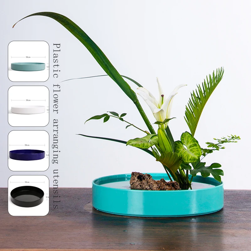 Japanese Flower Arranging Container Round Plastic Tray Floral Design Tray Bowl Vase Home Decoration Flowerpot Garden Accessories
Japanese Flower Arranging Container Round Plastic Tray Floral Design Tray Bowl Vase Home Decoration Flowerpot Garden Accessories