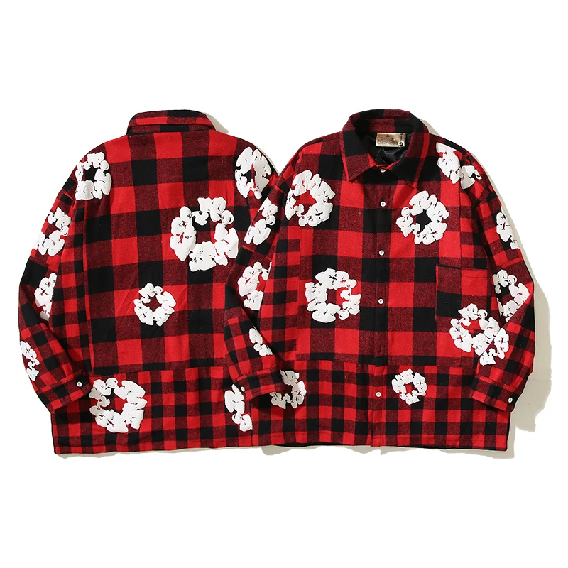 2024SS Fashion Classic Kapok Embroidered Checkered Shirt Street Damaged Tassel Coat Men and Women Timely Shipping 1:1
2024SS Fashion Classic Kapok Embroidered Checkered Shirt Street Damaged Tassel Coat Men and Women Timely Shipping 1:1