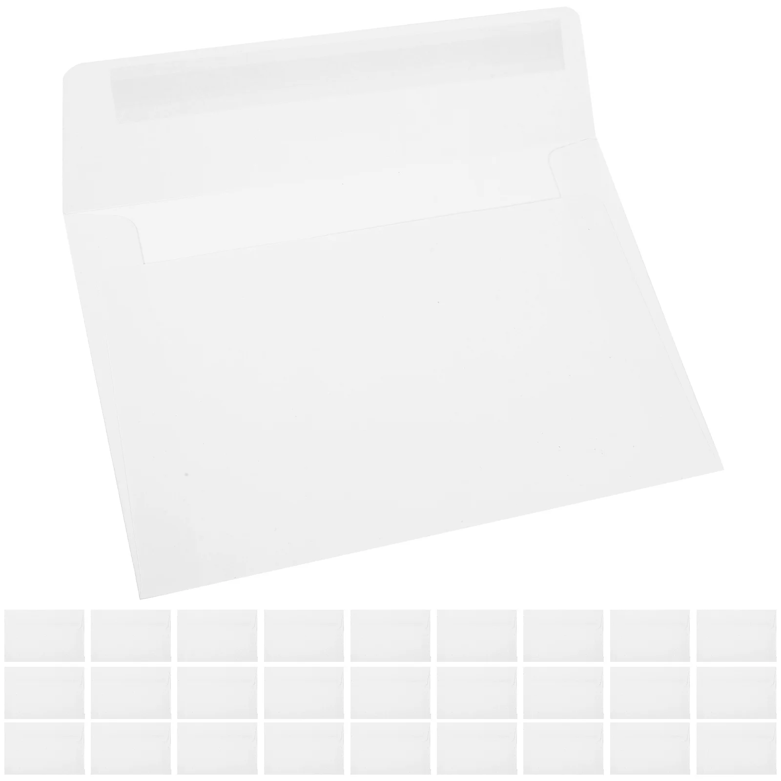 50 Pcs Greeting Cards Invitation Photo Envelope Envelopes Seal Multi-function White Festival
50 Pcs Greeting Cards Invitation Photo Envelope Envelopes Seal Multi-function White Festival