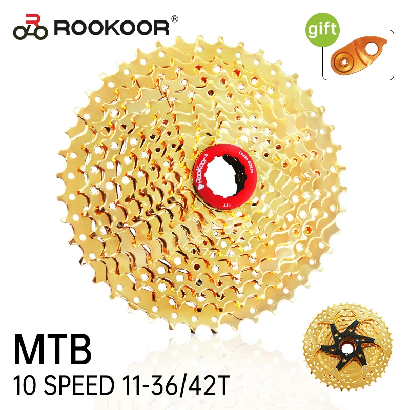 Новинка, кассета велосипеда Rookoor, 10 скоростей, кассета Velocidade MTB, запчасти для горного велосипеда, звездочка, 36T 42T, золотистый, ультралегкий
Новинка, кассета велосипеда Rookoor, 10 скоростей, кассета Velocidade MTB, запчасти для горного велосипеда, звездочка, 36T 42T, золотистый, ультралегкий