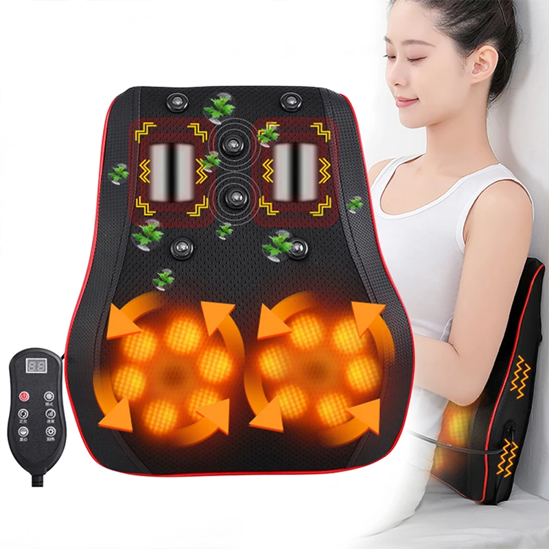 Electric Heating Waist Massager Lumbar Massage Cushion Muscle Relaxation Neck Massage Pillow Back Pain Relief Chiropractic New
Electric Heating Waist Massager Lumbar Massage Cushion Muscle Relaxation Neck Massage Pillow Back Pain Relief Chiropractic New