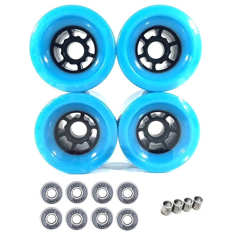 STRIKATE 4Pcs 90mm x 52mm Pro 78A Longboard Cruiser Wheels Flywheels Big Soft Longboard Skateboard Wheels,Blue
STRIKATE 4Pcs 90mm x 52mm Pro 78A Longboard Cruiser Wheels Flywheels Big Soft Longboard Skateboard Wheels,Blue