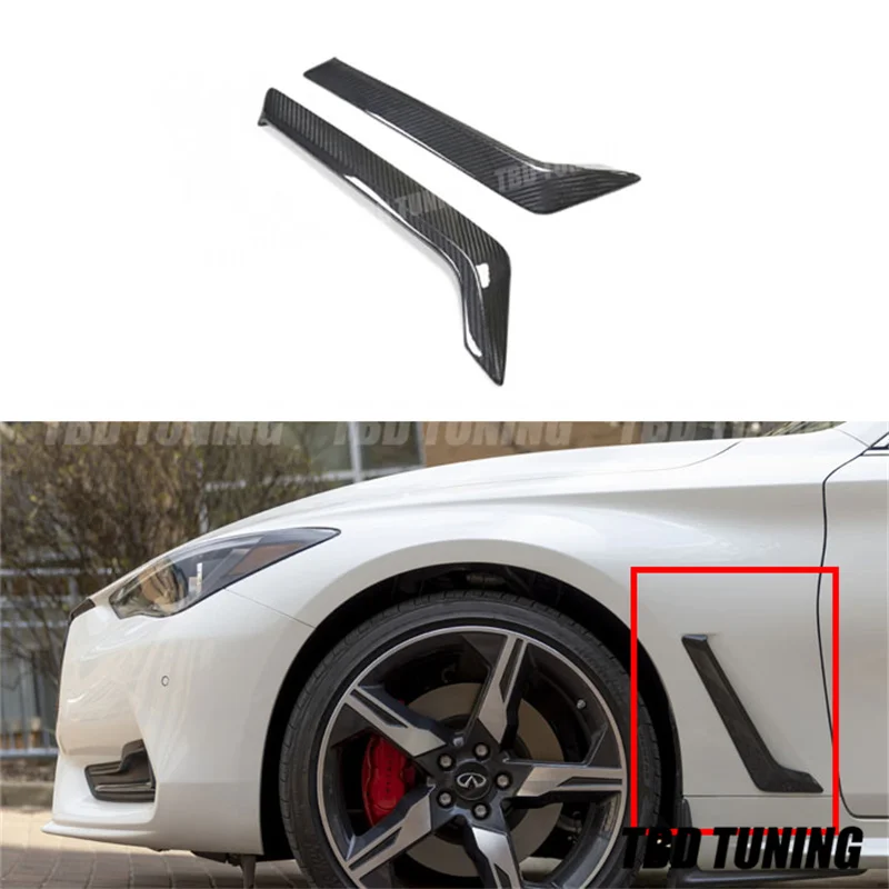 For Infiniti Q60 Q60S Dry Carbon Fiber Front Fender Side Air Vent Trim Q60 Carbon Fiber Car Decoration Accessories 2016-2021
For Infiniti Q60 Q60S Dry Carbon Fiber Front Fender Side Air Vent Trim Q60 Carbon Fiber Car Decoration Accessories 2016-2021