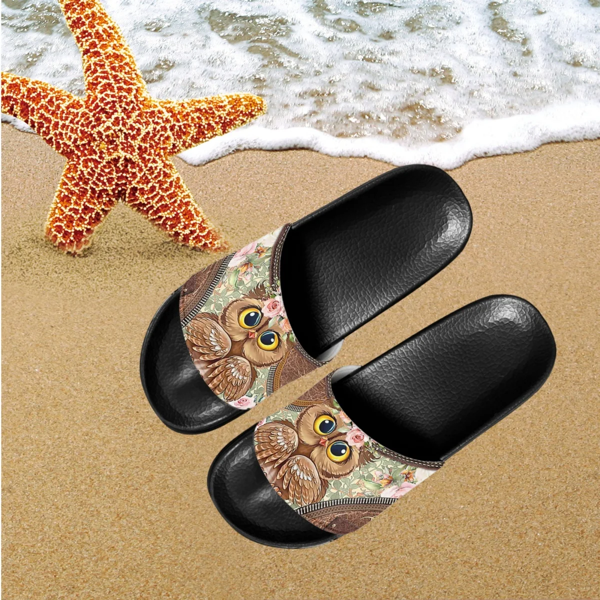 Owl with Rose Slippers Female Girl Mood Partner Home Indoor Fashion Comfortable Antiskid Women Slippers Summer Bathroom Footwear
Owl with Rose Slippers Female Girl Mood Partner Home Indoor Fashion Comfortable Antiskid Women Slippers Summer Bathroom Footwear