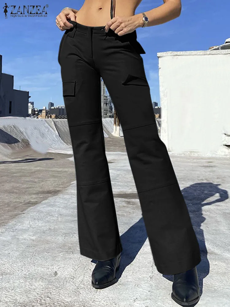 ZANZEA 2024 Spring Low-waisted Pantalon Multi-Pocket Cargo Pants Women Fashion Vintage Casual Long Wide Leg Trousers Streetwear
ZANZEA 2024 Spring Low-waisted Pantalon Multi-Pocket Cargo Pants Women Fashion Vintage Casual Long Wide Leg Trousers Streetwear