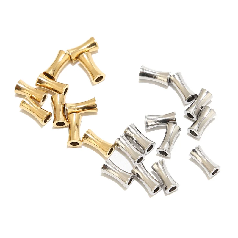 30pcs Gold Plated Stainless Steel Charm Tube Beads Column Spacer Beads Connectors For DIY Jewelry Making Findings Accessories
30pcs Gold Plated Stainless Steel Charm Tube Beads Column Spacer Beads Connectors For DIY Jewelry Making Findings Accessories