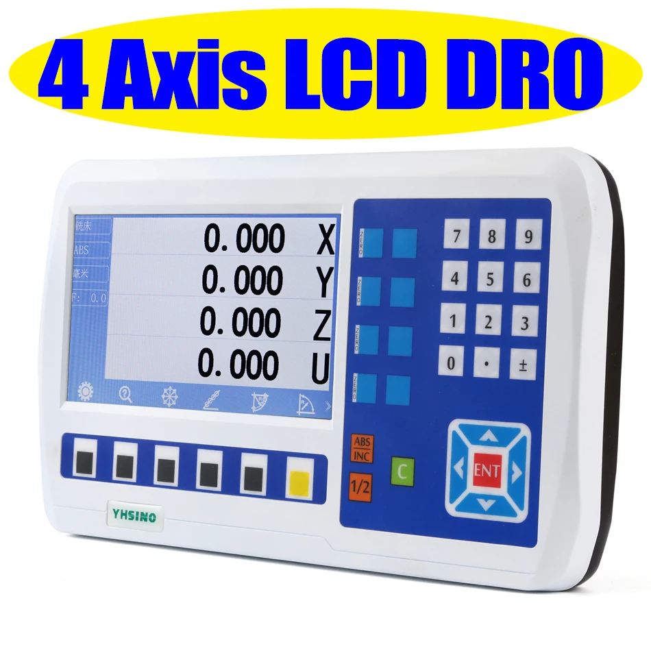 4 Axis LCD Dro YH800-4V 14 Languages Digital Readout 7'' True Color Screen Display TTL DB9
4 Axis LCD Dro YH800-4V 14 Languages Digital Readout 7'' True Color Screen Display TTL DB9