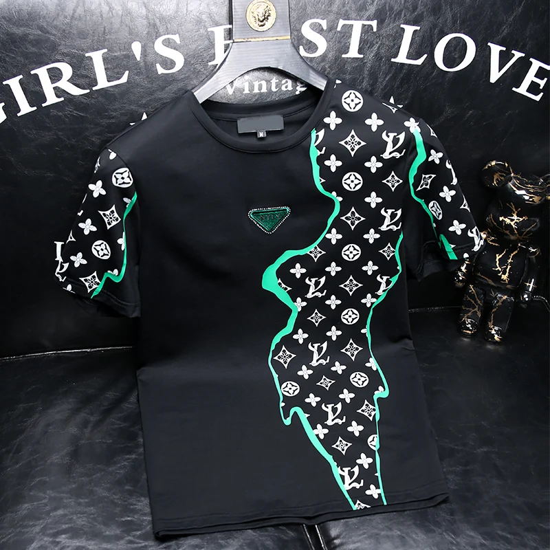 2024 Summer High-End Short-Sleeved Mercerized Cotton Breathable round Neck Fashion Trend Embroidered Slim Ice Silk T-shirt
2024 Summer High-End Short-Sleeved Mercerized Cotton Breathable round Neck Fashion Trend Embroidered Slim Ice Silk T-shirt