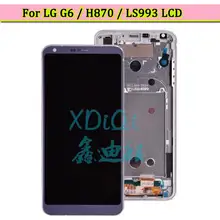 Bloc écran tactile LCD avec châssis, pour LG G6 H870, Original, pour LG G6 H870DS H872 LS993 VS998 US997=