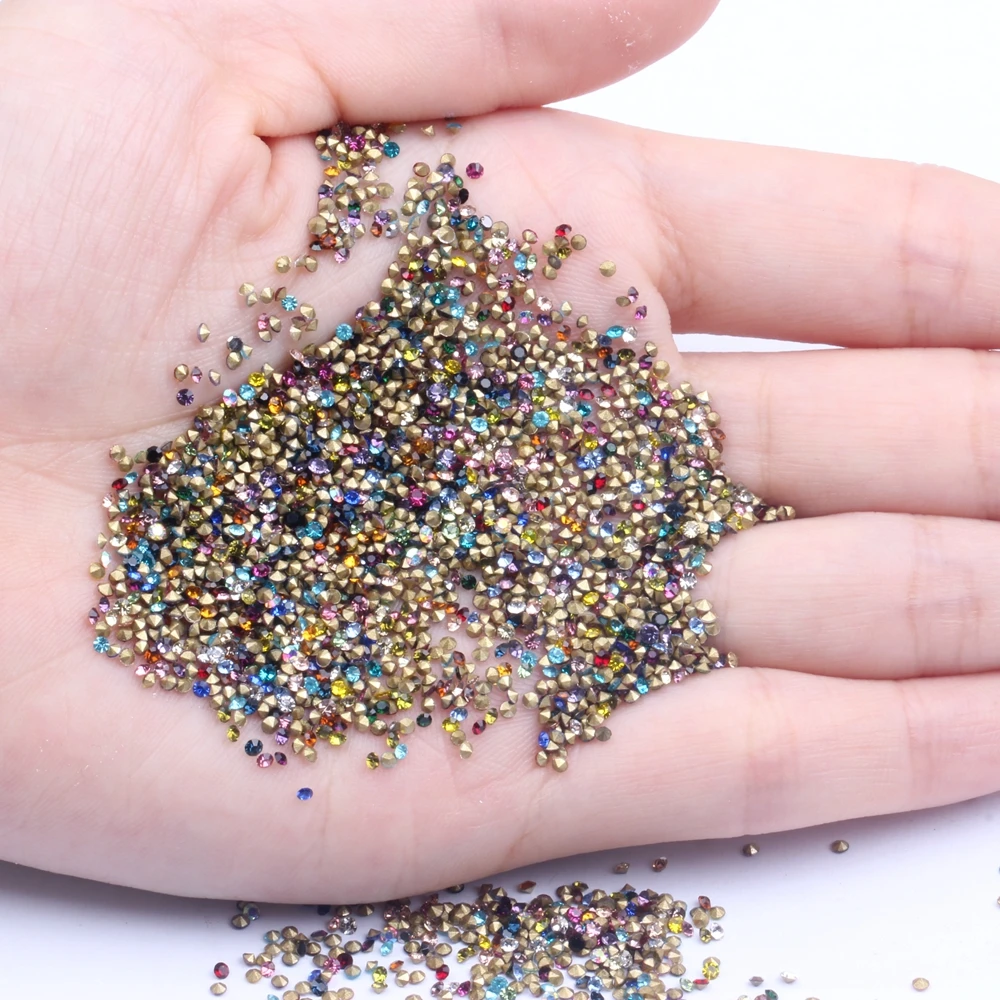 Mini Glass Pointback Rhinestones Many Colors ss4 1.5mm 1440pcs Shiny Stones Loose Strass Bead DIY Nails Art Phone Supplies
Mini Glass Pointback Rhinestones Many Colors ss4 1.5mm 1440pcs Shiny Stones Loose Strass Bead DIY Nails Art Phone Supplies
