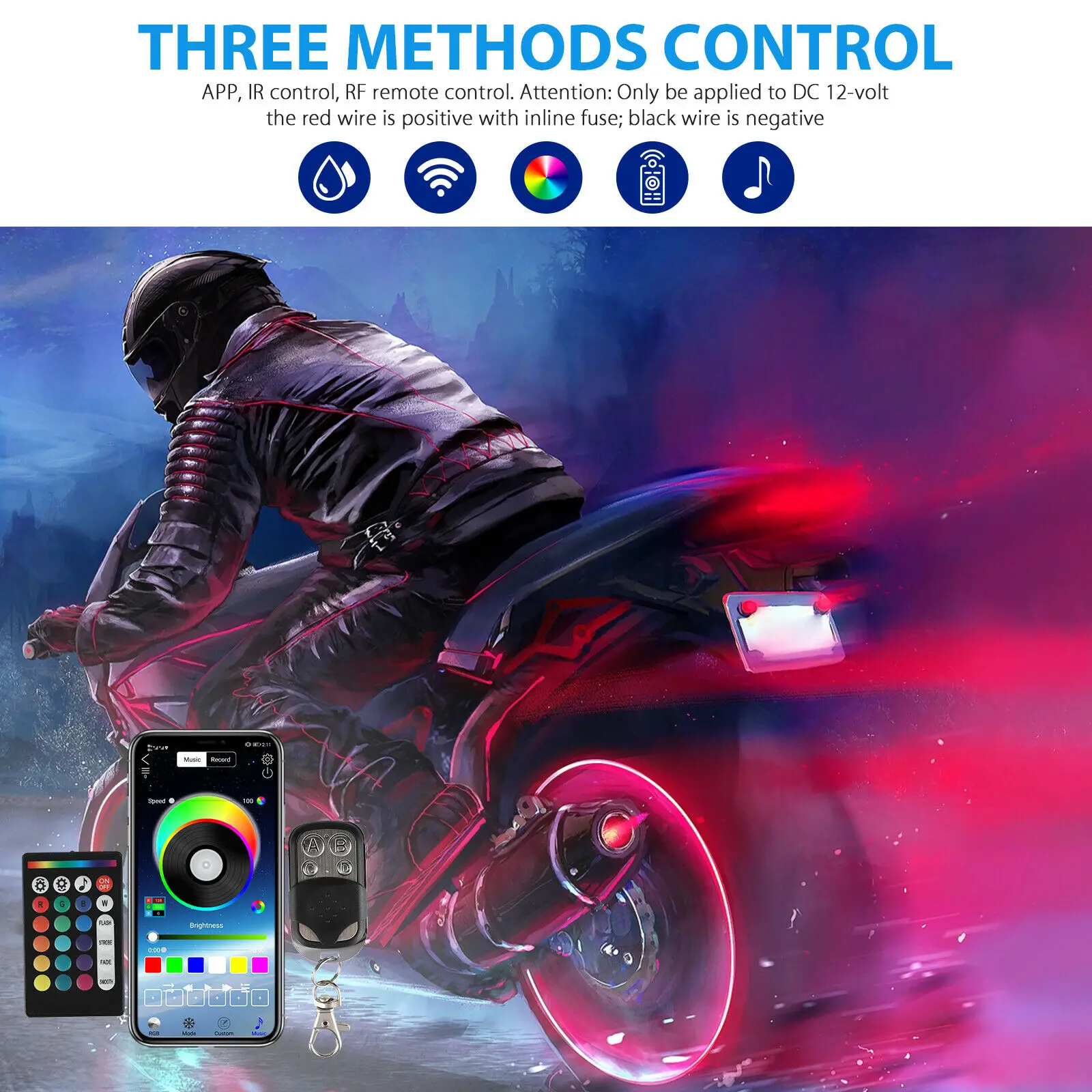 12 шт., RGB Bluetooth мотоциклетная лампа, яркий свет, неоновая полоса, управление через приложение, 12 В, высокое качество
12 шт., RGB Bluetooth мотоциклетная лампа, яркий свет, неоновая полоса, управление через приложение, 12 В, высокое качество