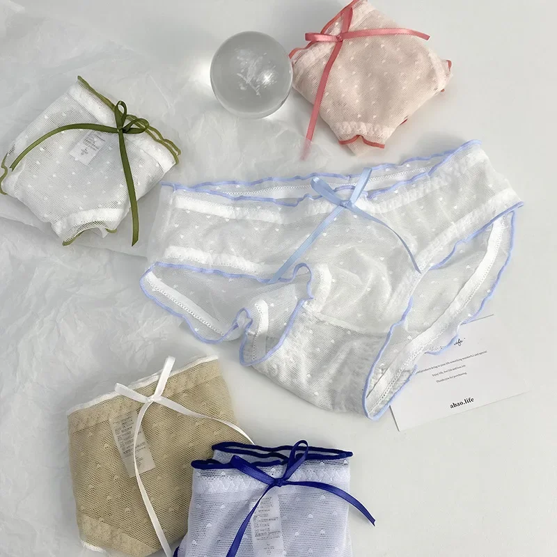 The new fairy series fluttering ribbon gauze waist lace pure cotton crotch day tie girly girly briefs selling hot
The new fairy series fluttering ribbon gauze waist lace pure cotton crotch day tie girly girly briefs selling hot