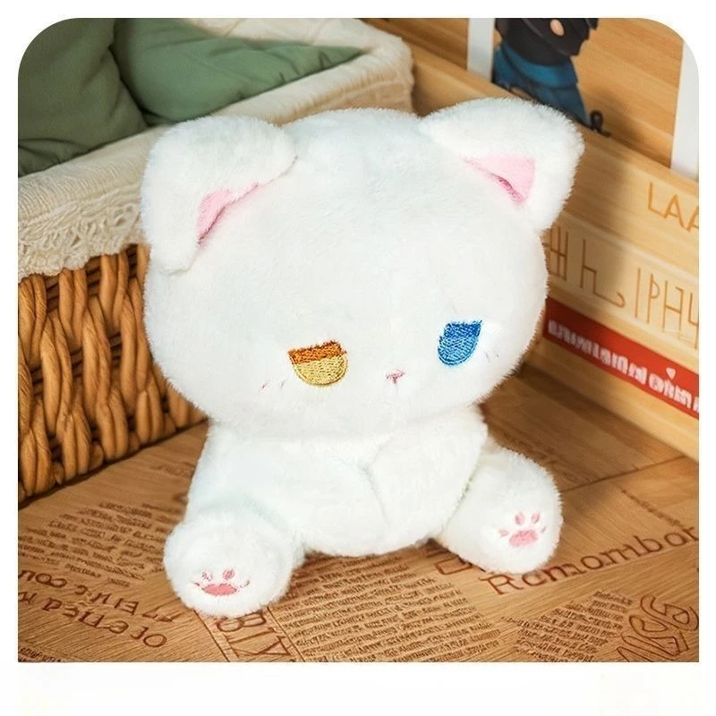16cm Cute Silly Kitten Doll with High Appearance Plush Toy Cartoon Sitting Posture Doll Black Body with Different Color Eye Gift 16cm Cute Silly Kitten Doll with High Appearance Plush Toy Cartoon Sitting Posture Doll Black Body with Different Color Eye Gift
