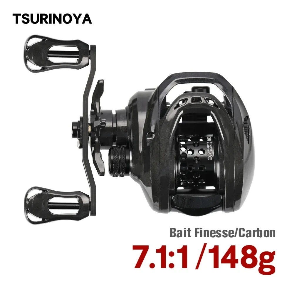 TSURINOYA Baitcasting Fishing Reel Dark Wolf 50 Ultralight 148g Carbon Reel For Bait Finesse Trout Ajing Light Game Casting Reel
TSURINOYA Baitcasting Fishing Reel Dark Wolf 50 Ultralight 148g Carbon Reel For Bait Finesse Trout Ajing Light Game Casting Reel