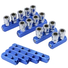 

Compressor Fittings 1/4 Quick Connector Air Gas Distributor Pneumatic Fitting C Type Coupler Manifold Multi Splitter Pump Tool