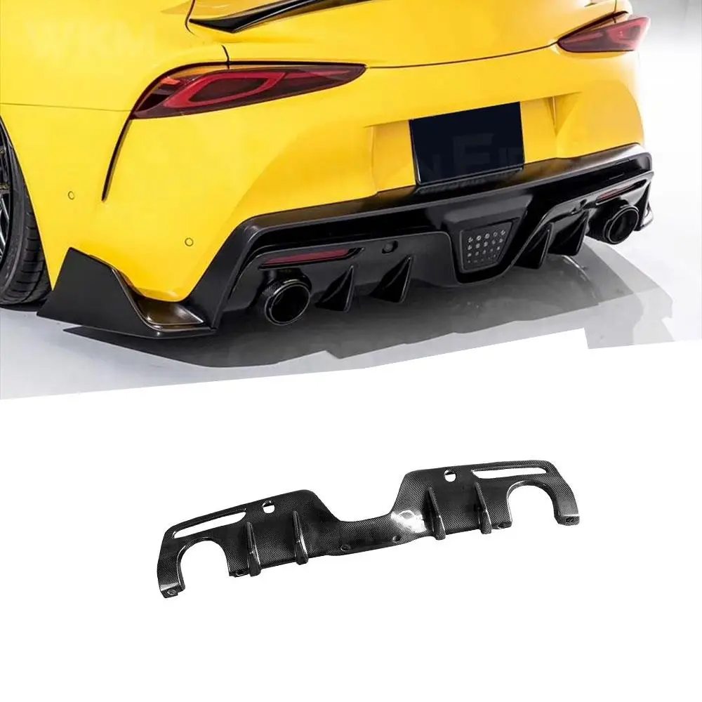 

Rear Diffuser Bumper Lip For Toyota Supra 2019 - 2020 Carbon Fiber Rear Bumper Lip Diffuser Splitters Spoiler