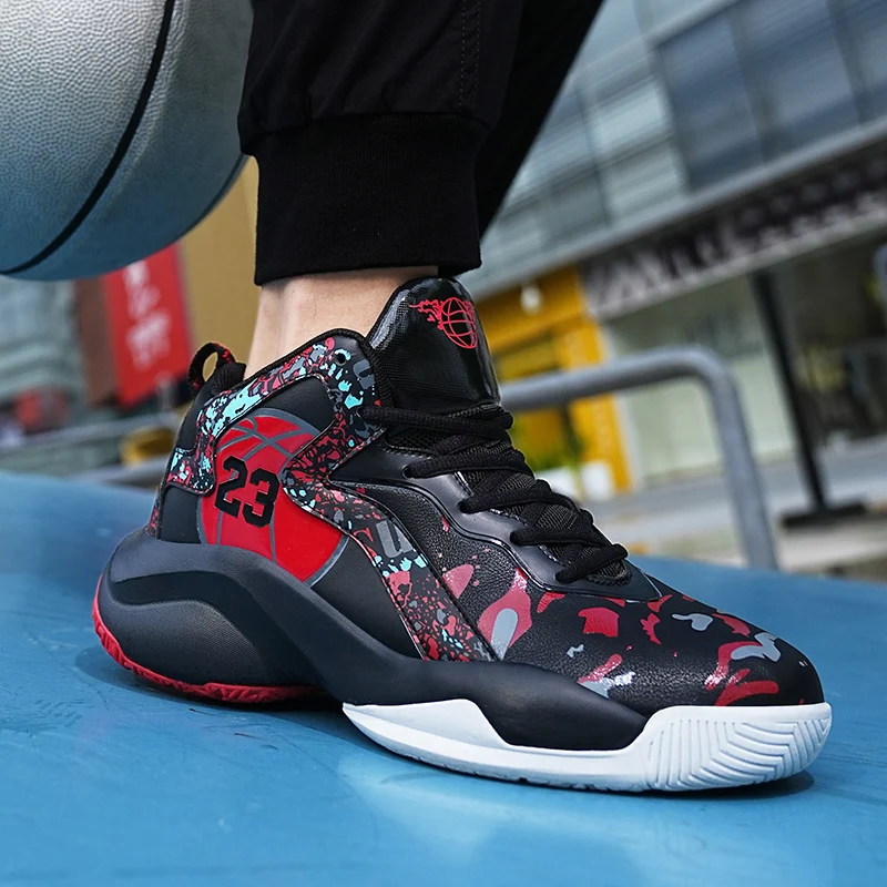 New Arrival Athletic Male Shoes Anti Slip Unisex Basketball Shoes Brand Designer Men High Ankles Sneakers Outdoor Shoes Boys
New Arrival Athletic Male Shoes Anti Slip Unisex Basketball Shoes Brand Designer Men High Ankles Sneakers Outdoor Shoes Boys