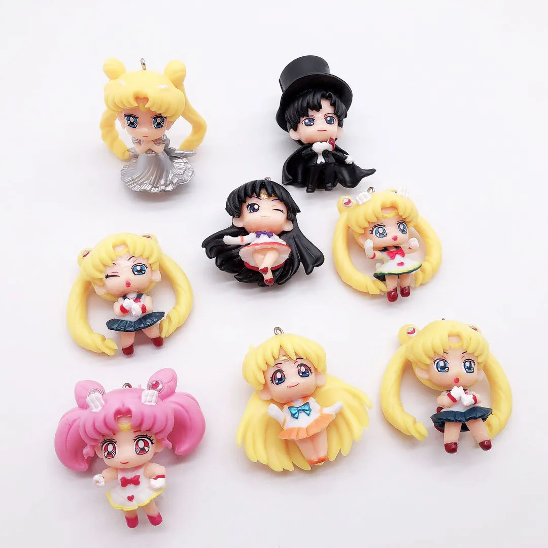 8 Style Cartoon Anime Figure Sailor Moon DIY Keychain Pendant 3D Kawai Doll PVC Figurine Cute Kids Children Girls Birthday Gift
8 Style Cartoon Anime Figure Sailor Moon DIY Keychain Pendant 3D Kawai Doll PVC Figurine Cute Kids Children Girls Birthday Gift