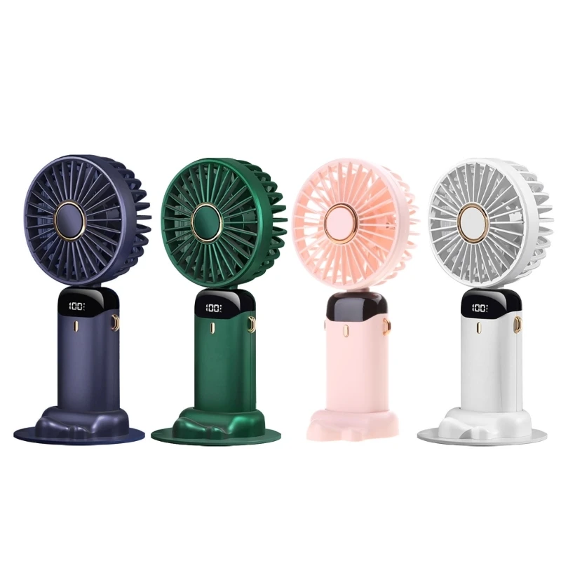 

Handheld Fan Mini Fans USB Rechargeable Fast Charging 3000mAh Silent Foldable Desk Small Fan for Home Office Pocket Size