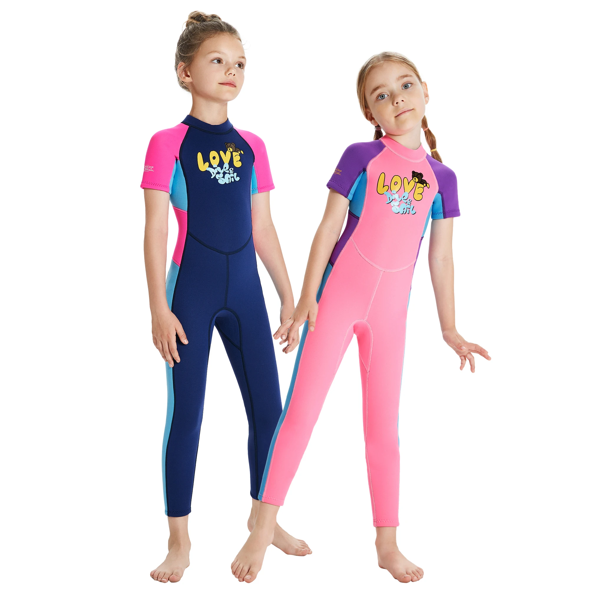 Full Neoprene Wetsuit for Kids Girls 2.5mm Thermal Diving Suit Short Sleeves Surfing Swimsuit for Freediving Scuba Beach Pool
Full Neoprene Wetsuit for Kids Girls 2.5mm Thermal Diving Suit Short Sleeves Surfing Swimsuit for Freediving Scuba Beach Pool