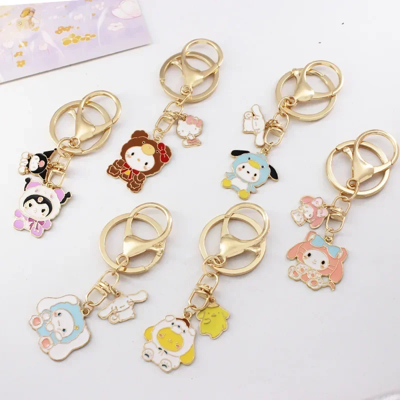 Sanrioed Kawaii Anime Cartoon series HelloKitty My melody Kuromi Cinnamoroll High-value cute girl keychain jewelry pendant gift
Sanrioed Kawaii Anime Cartoon series HelloKitty My melody Kuromi Cinnamoroll High-value cute girl keychain jewelry pendant gift