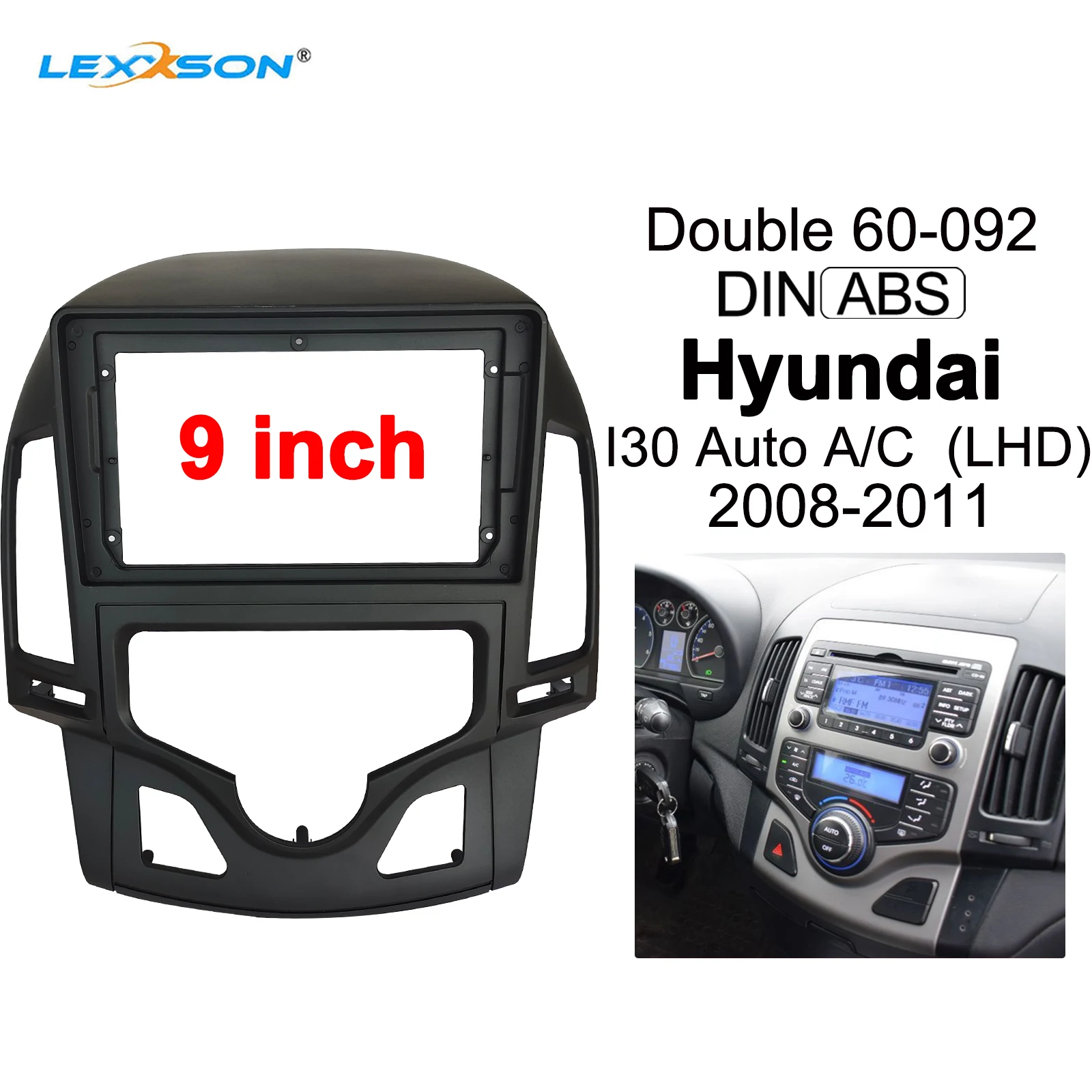 9-дюймовая Автомобильная панель для Hyundai I30 2008-2011 One/ Double Din, рамка для автомобильного Dvd-плеера, монтажная панель для приборной панели
9-дюймовая Автомобильная панель для Hyundai I30 2008-2011 One/ Double Din, рамка для автомобильного Dvd-плеера, монтажная панель для приборной панели