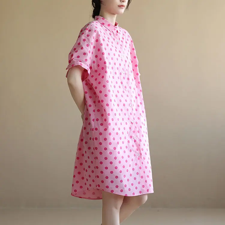 2024 Women's Summer New Fashion Short Sleeve Shirt Dress Female Printed Thin Dresses Ladies Long Loose Casual Vestidos X44
2024 Women's Summer New Fashion Short Sleeve Shirt Dress Female Printed Thin Dresses Ladies Long Loose Casual Vestidos X44