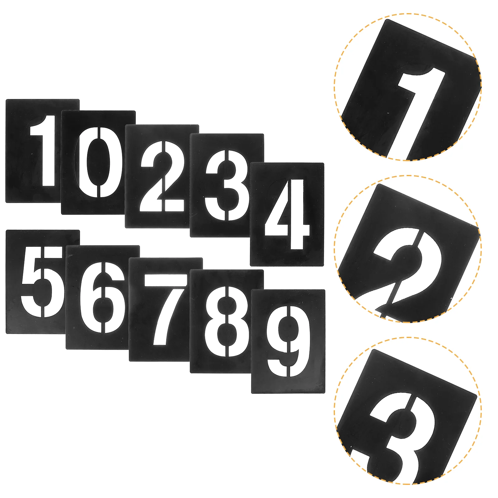 

Цифровой шаблон многоразовые трафареты цифры 6 дюймов Праздничная каллиграфия 0-9 ПВХ Алфавит