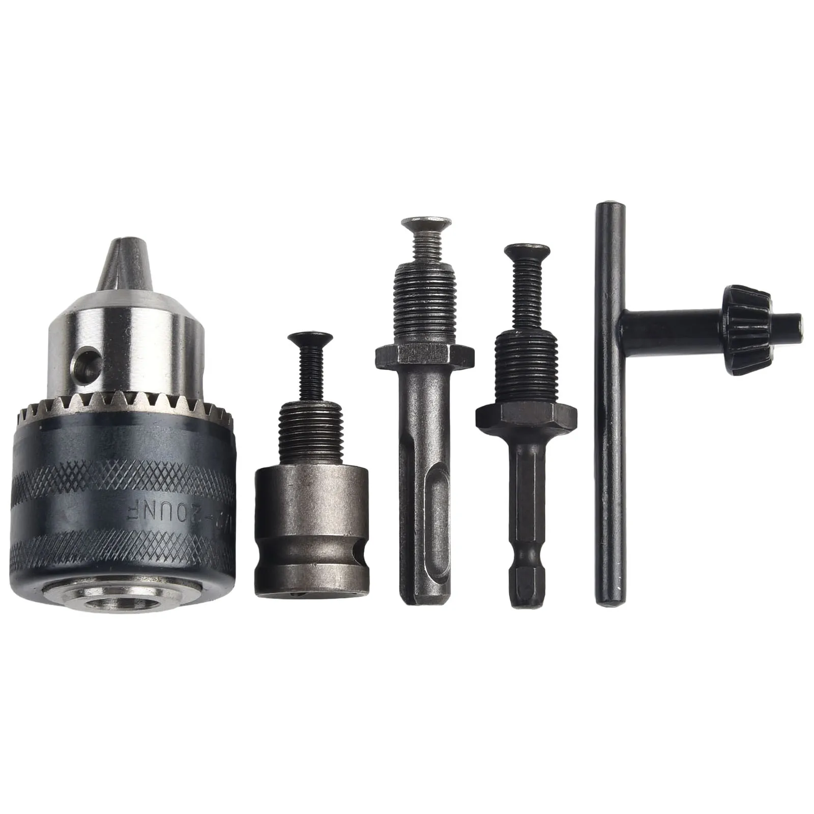 6pcs Hand Drill Chuck Set 1.5-13mm 1/2 Socket Square Converter Key Adapter Wrench Bit Connecting Rod For Angle Grinder Electric
6pcs Hand Drill Chuck Set 1.5-13mm 1/2 Socket Square Converter Key Adapter Wrench Bit Connecting Rod For Angle Grinder Electric