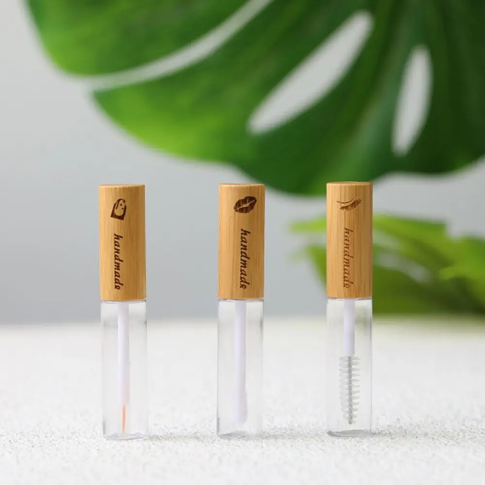 Women Portable Vials Bottle Gloss Tube With Brush Bamboo Lid Eyeliner Mascara Packing Refillable Bottles Cosmetic Container
Women Portable Vials Bottle Gloss Tube With Brush Bamboo Lid Eyeliner Mascara Packing Refillable Bottles Cosmetic Container