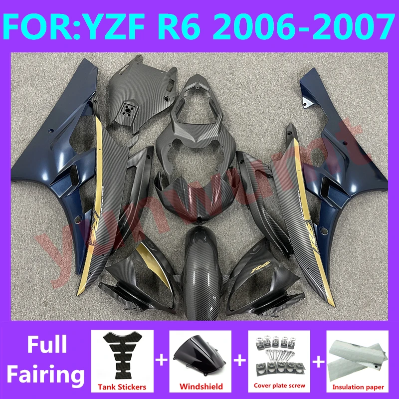 NEW ABS Motorcycle Injection mold full Fairing Kit fit For YZF R6 2006 2007 YFZ-R6 06 07 Bodywork Fairings kits set carbon fibre
NEW ABS Motorcycle Injection mold full Fairing Kit fit For YZF R6 2006 2007 YFZ-R6 06 07 Bodywork Fairings kits set carbon fibre