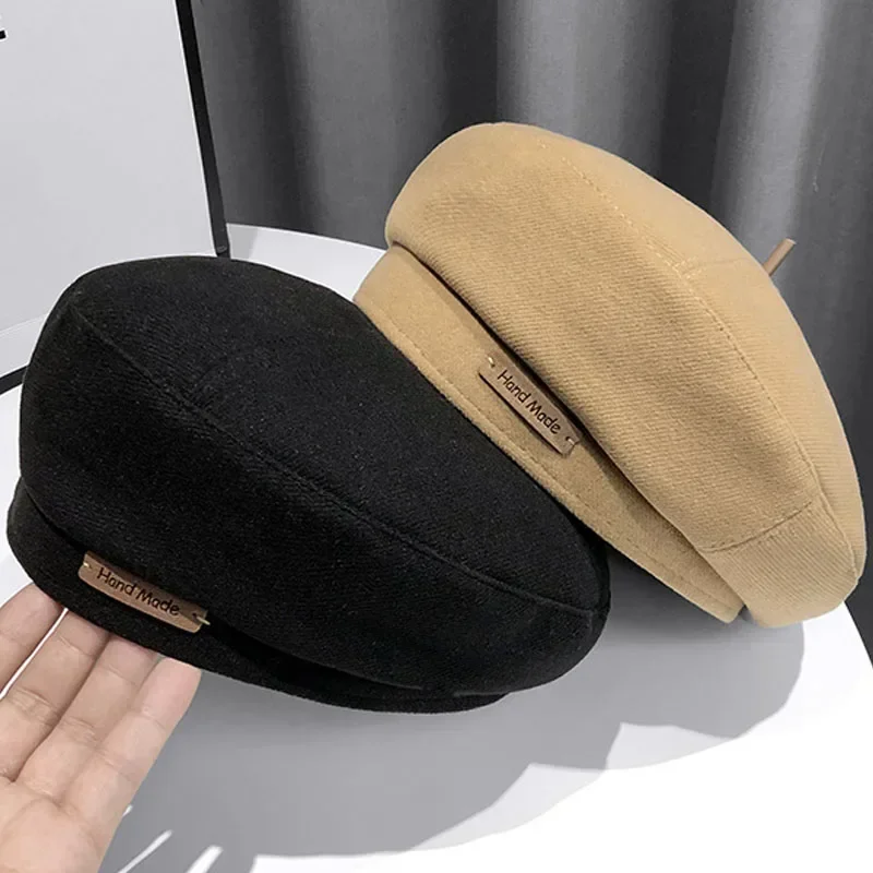 New Winter Woolen Warm Berets Caps for Women French Artist Bonnet Warm Felt Hats Beret Female Solid Octagonal Hat Newsboy Cap
New Winter Woolen Warm Berets Caps for Women French Artist Bonnet Warm Felt Hats Beret Female Solid Octagonal Hat Newsboy Cap