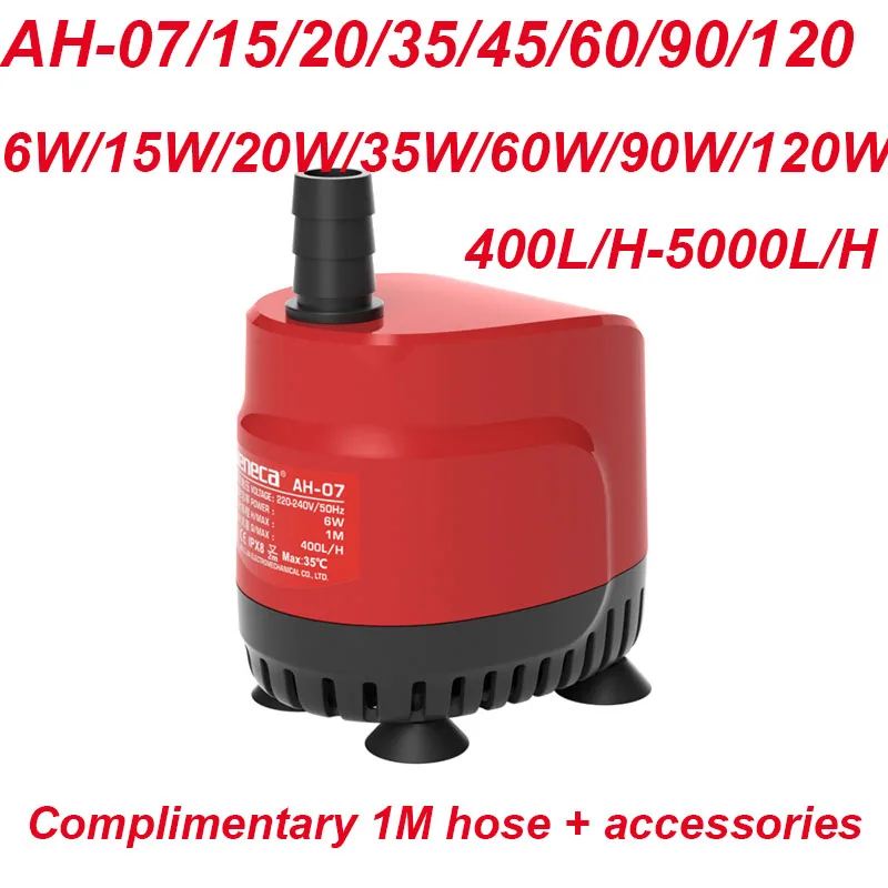 Fish Tank Submersible Pump Ultra-quiet Suction Fecal Residue Pump 6W 11W 15W 20W 35W 45W 60W 90W 120W AH-07 AH-120 400L-5000L/H
Fish Tank Submersible Pump Ultra-quiet Suction Fecal Residue Pump 6W 11W 15W 20W 35W 45W 60W 90W 120W AH-07 AH-120 400L-5000L/H