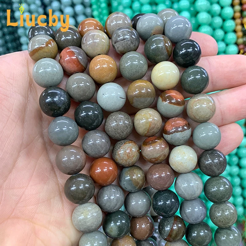 

4/6/8/10/12mm Natural Stone Gem Quality Smooth Earrings 5A Round Loose Beads For Jewelry Making DIY Charm Bracelet 15" Wholesale