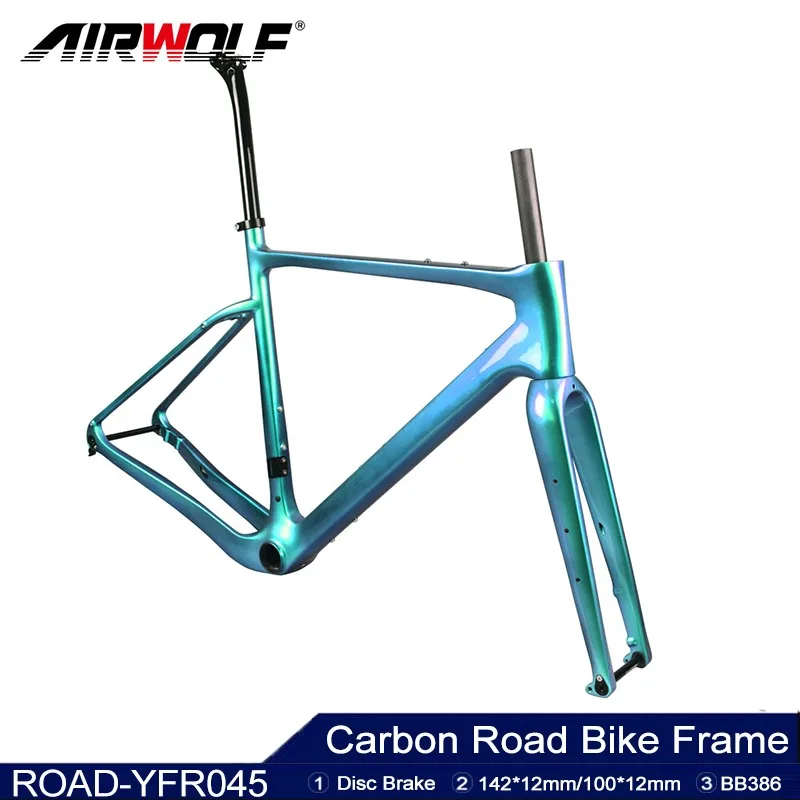 2024 New Airwolf T1100 Full Carbon Bike Frame Carbon Bicycle Cyclocross Frame Road Bike Frame Handlebar Stem 700*45c
2024 New Airwolf T1100 Full Carbon Bike Frame Carbon Bicycle Cyclocross Frame Road Bike Frame Handlebar Stem 700*45c