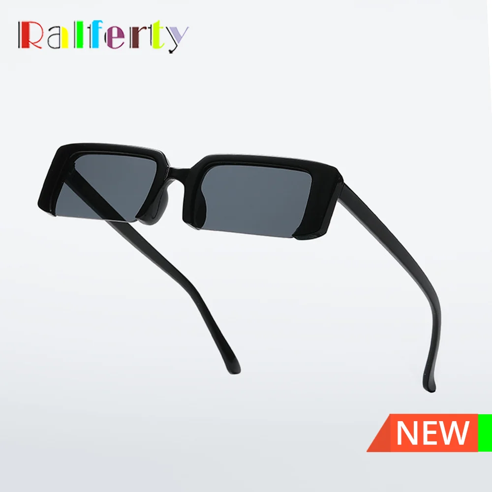 

Ralferty Trendy Rectangle Sunglasses Women Brand Designer Anti UV Small Frame Sun Glasses 2022 Decorative Female Eyeglass Frame