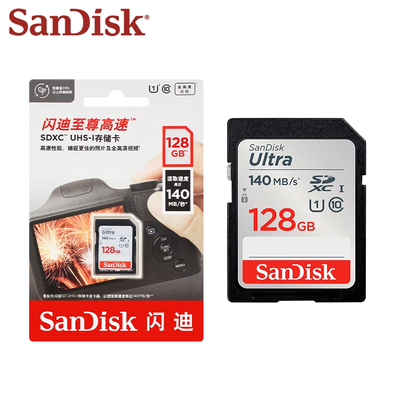 Карта памяти SanDisk Ultra SDHC UHS-I card и SDXC, карта памяти SD до 150 Мбит/с, 32 ГБ, 64 ГБ, 128 ГБ, 256 ГБ, карты камеры
Карта памяти SanDisk Ultra SDHC UHS-I card и SDXC, карта памяти SD до 150 Мбит/с, 32 ГБ, 64 ГБ, 128 ГБ, 256 ГБ, карты камеры