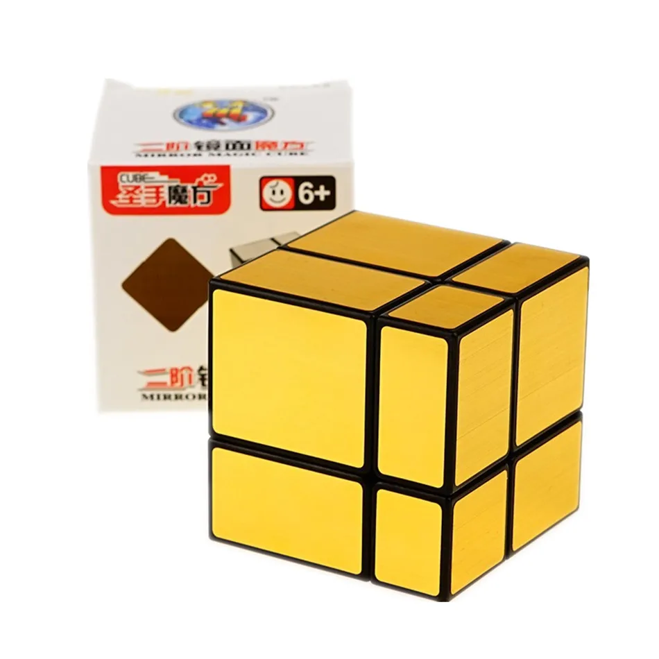 

Shengshou 2x2x2 Mirror Magic Cube Speed Puzzle Cube 2x2 Cubo Magico Sticker Learning Educational Toys Cubes For Kids