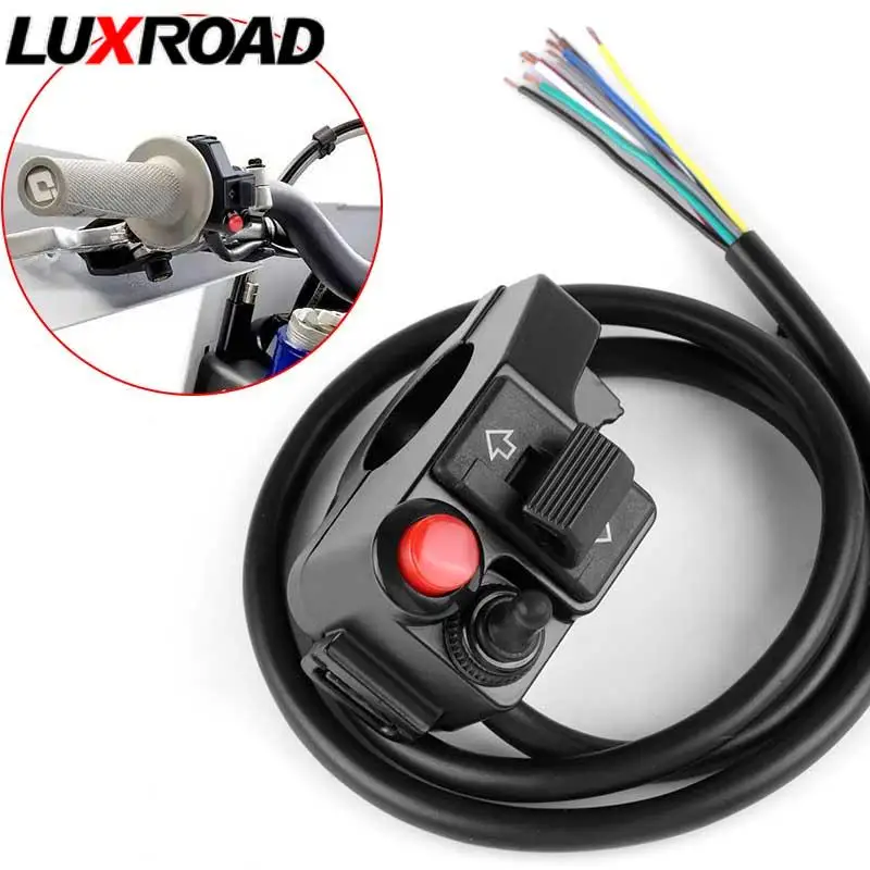 3 in 1 Multi-function Motorcycle Handlebar Power Horn Metal Switch 12V Turn Signal Headlight Beam Kill Switch Parts Replace 22mm
3 in 1 Multi-function Motorcycle Handlebar Power Horn Metal Switch 12V Turn Signal Headlight Beam Kill Switch Parts Replace 22mm
