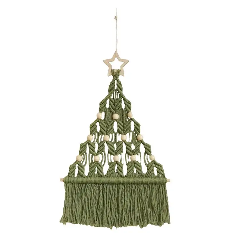 DIY Macrame Christmas Tree Tapestry Boho Style Wall Hangings Ornament Handmade DIY Kit For Christmas Tree Decor Christmas Party
DIY Macrame Christmas Tree Tapestry Boho Style Wall Hangings Ornament Handmade DIY Kit For Christmas Tree Decor Christmas Party