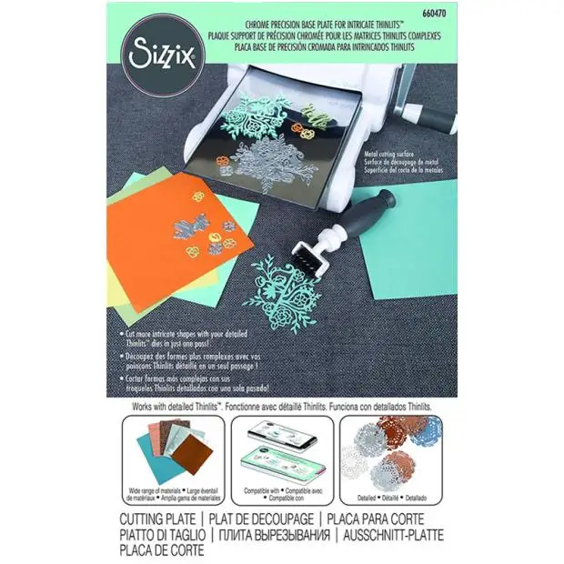Sizzix 660470 аксессуар-хромированная Точная Базовая пластина для замысловатых тонких штампов
Sizzix 660470 аксессуар-хромированная Точная Базовая пластина для замысловатых тонких штампов