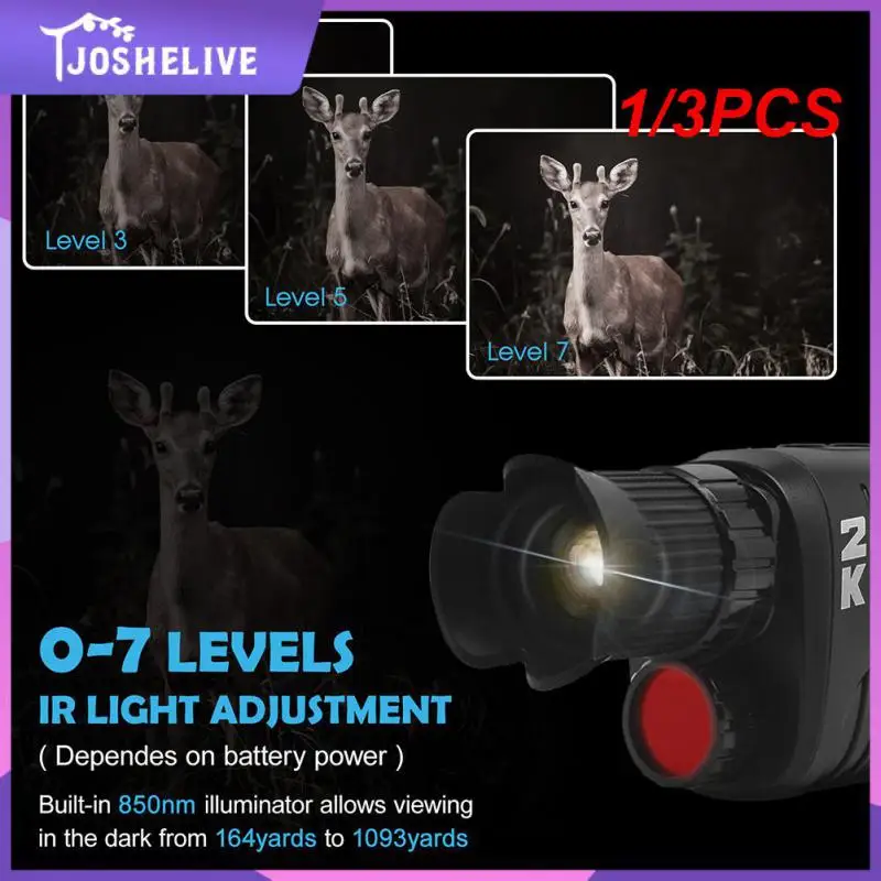 1/3PCS Monocular Night Device 1080P Infrared 5x Digital Zoom Hunting Telescope Outdoor Night Dual Use 100%
1/3PCS Monocular Night Device 1080P Infrared 5x Digital Zoom Hunting Telescope Outdoor Night Dual Use 100%